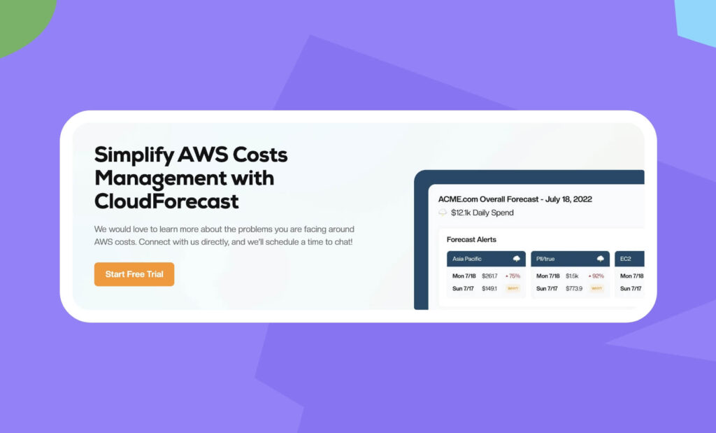 Cloudforecast cta example